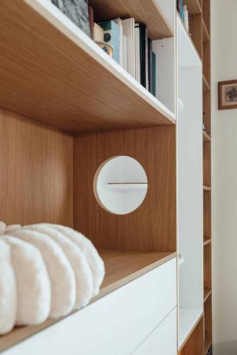 Photo de la création d'une bibliothèque sur mesure à Sotteville les Rouen