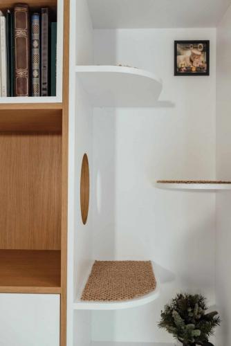 Photo de la création d'une bibliothèque sur mesure à Sotteville les Rouen