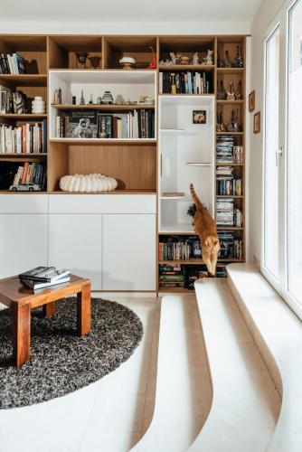 Photo de la création d'une bibliothèque sur mesure à Sotteville les Rouen